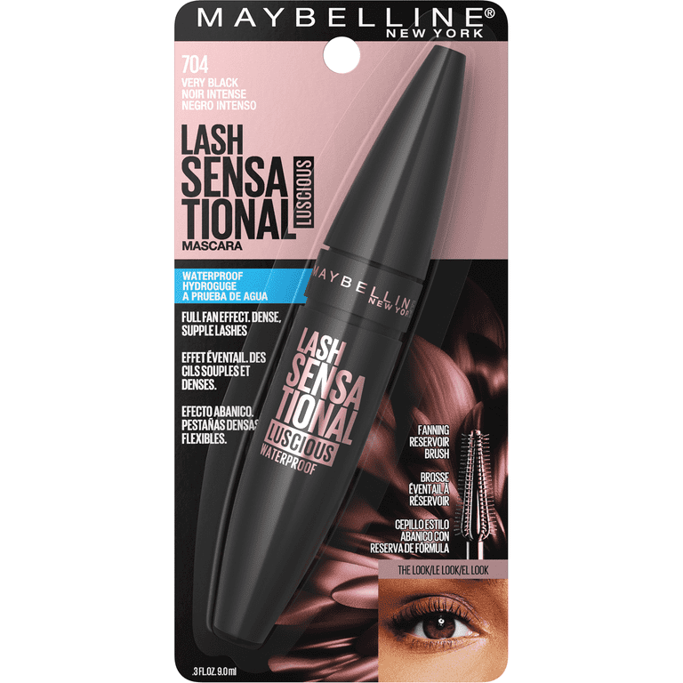Maybelline Lash Sensational Luscious Waterproof Mascara, Very Black