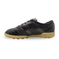 thumbnail image 3 of Manriquez Botines de fútbol piel tachones turf césped artificial negro, 3 of 5