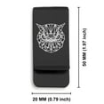 thumbnail image 2 of Stainless Steel Geometric Polygon Owl Animal Classic Slim Money Clip Credit Card Holder, 2 of 2
