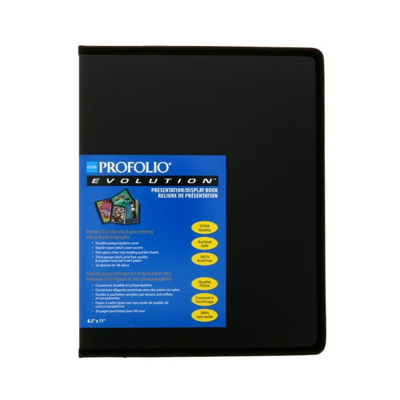 Itoya Art ProFolio Evolution Presentation & Display Book, 8.5" x 11"