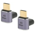 thumbnail image 4 of USB C Mano A Fementa Ángulo Reto, Ángulo Reto USB C 90 Grados Adaptador HD PD 100W Alta Velocidad Pequeña Portable POR OFICINA, 4 of 7