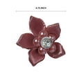 thumbnail image 2 of Offray Accessories, Plum 3/4 inch Value Pack 5 Petal Gem Flower Accessory for Wedding, Hair Clips, and Scrapbooking, 10 count, 1 Package, 2 of 10