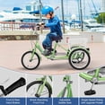 thumbnail image 4 of FICISOG 16" Kids Trike Tricycle for Boys, 1-Speed 3 Wheel Bikes for Beginner Riders, Child Cruiser Bike with Adjustable Height and Rear Basket, 4 of 9