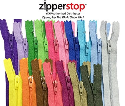 Bulk Sewing Zipper Kit - 45 Yards Of #3 Nylon Coil Zippers, 15 Colors, With Pulls, Clips, Scissors & Ruler
