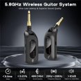 thumbnail image 2 of Sistema inalámbrico de audio para guitarra KASHEVI M7 5.8 GHz con 4 canales, 2 of 9