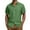 Green #14, variant on Mens Short Sleeve Button Down Shirts Wrinkle Free Dress Shirts Casual Polka Dot Print Shirt with Pocket Navy L