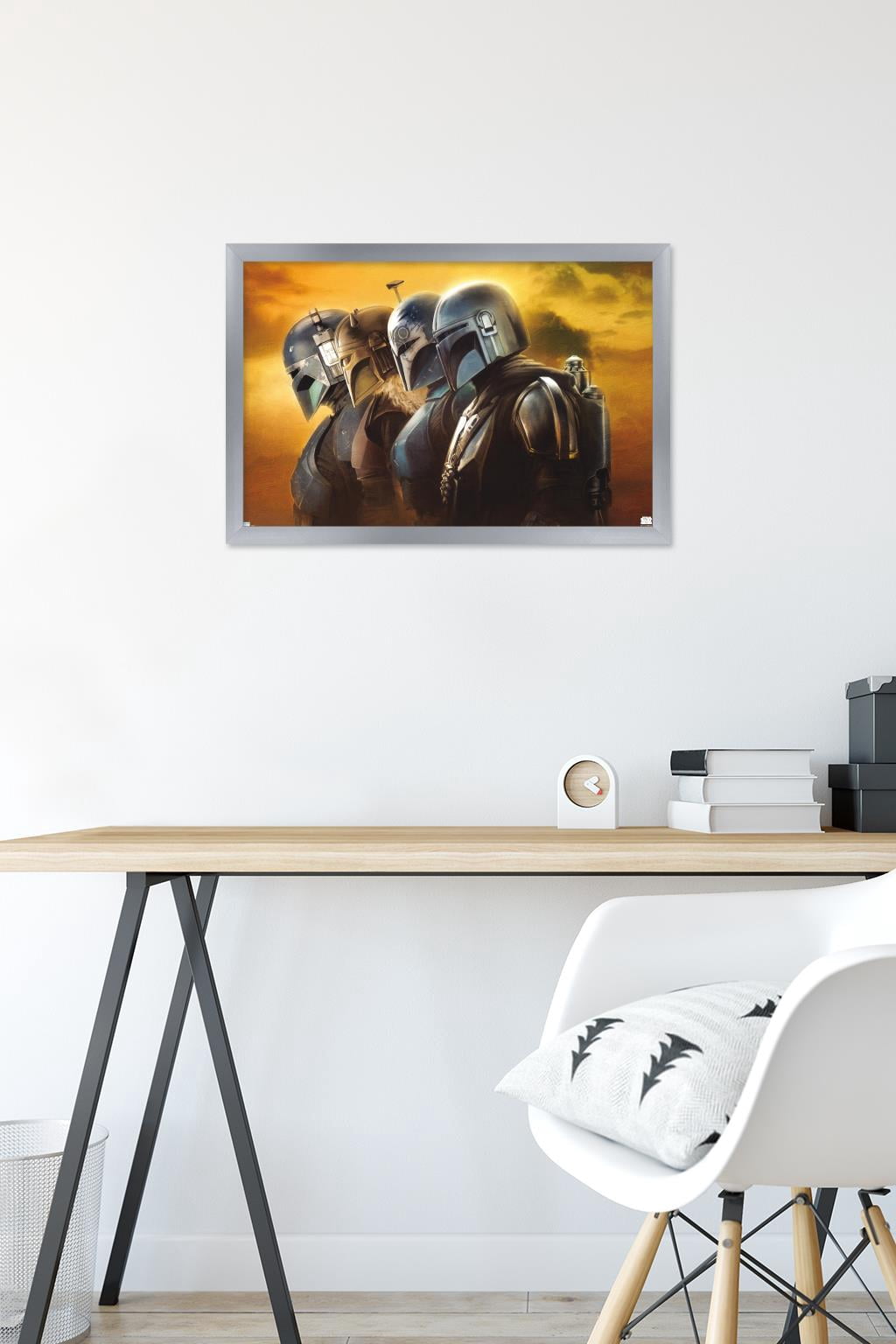 Star Wars: The Mandalorian Season 3 - Helmets Wall Poster, 14.725" x 22.375" Framed