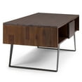 thumbnail image 5 of Simpli Home Lowry 48 inch Wide Solid Acacia Wood Modern Industrial Coffee Table in Distressed Charcoal Brown, 5 of 11