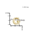 thumbnail image 2 of JewelersClub Select Your Initial A TO Z Charm 14K Gold Over Silver Bracelet, 2 of 3