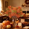 thumbnail image 6 of RBCKVXZ Fall Decor for Indoor Autumn Halloween Thanksgiving Home Holiday Decorations Artificial Pumpkin Berry Maple Leaf Floral Stems Branches Decorations, for Harvest Vase Arrangement Indoor, 6 of 6