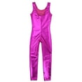 thumbnail image 6 of JanJean Leotard for Girls Gymnastics Metallic One Piece Bodysuit Full Length Unitard Ballet Dancewear Costume Rose 3-4, 6 of 7