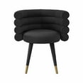 thumbnail image 3 of TOV Furniture Betty 19.9" Transitional Velvet Dining Chair in Black, 3 of 6