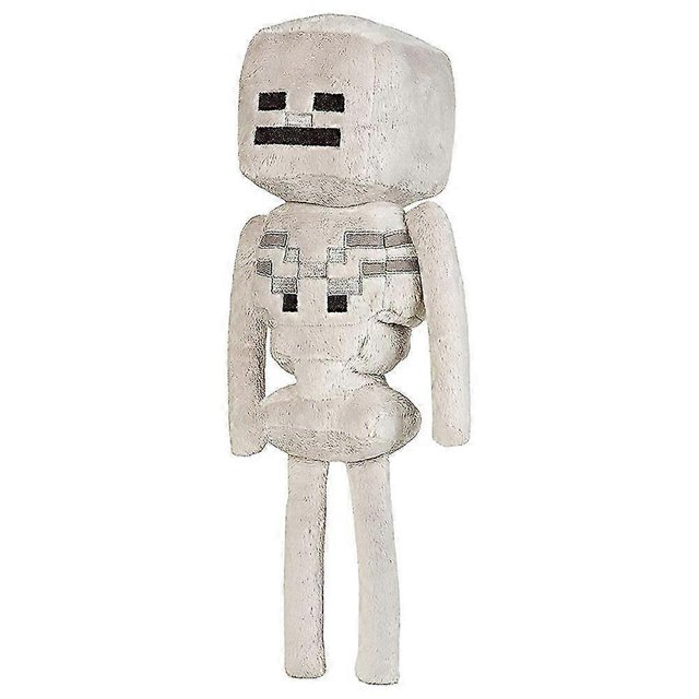 Muñeco de peluche de esqueleto de Minecraft, juguete de peluche ultra suave, regalo de cumpleaños para niños, arquero pequeño de 24 cm