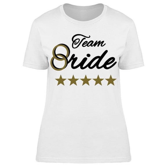 Team Bride 5 Stars T-Shirt Women -Image by Shutterstock, Female XX-Large
