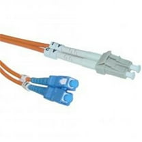 CableWholesale  Fiber Optic Cable LC SC Multimode Duplex 62.5-125 3 meter (10 foot) - Orange - 3 meters