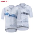 thumbnail image 2 of Santic Cycling Jerseys - Maillot de ciclismo de verano para hombre, manga corta, para ciclismo de carretera, protección solar, transpirable, secado rápido, 2 of 4