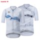 thumbnail image 2 of Santic Cycling Jerseys - Maillot de ciclismo de verano para hombre, manga corta, para ciclismo de carretera, protección solar, transpirable, secado rápido, 2 of 4