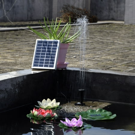 Small Type Landscape Pool Garden Fountains 9v 2w Solar Power