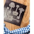 thumbnail image 2 of Porta Calientes COLSA Madera Negro Diseño Llaves Antiguas, 2 of 3