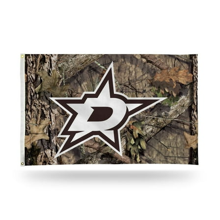 Dallas Hockey Stars Indoor Outdoor Camo Look 3x5 Banner Flag