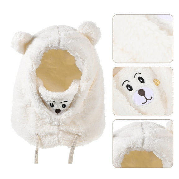 GOOHOCHY Plush Hat Warm Hat Funny Stuffed Animal Bear Hat Hat for Women Girls