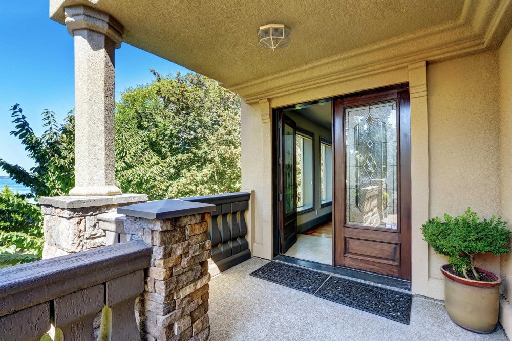 Four-Light Beveled Glass 11-1/8" Close-to-Ceiling