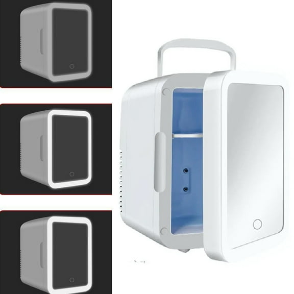 Home Car Refrigerator Makeup Mirror Car 4L Refrigerator Refrigerated Cosmetics