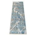 thumbnail image 3 of RUGSOTIC CARPETS Machine Woven Crossweave AREA RUGS - 2'6''x9'10'', Runner,Ivory Blue,Classic Oriental Traditional , Low Pile Machine Made Area Rugs for Living Room, Bed Room (M00075), 3 of 5