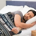 thumbnail image 5 of Gifts for Husband Boyfriend Blanket 60’’x50’’, Boyfriend Husband Birthday Gifts, i Love You Gifts for him, to My Husband Gift, Anniversary Christmas Wedding Romantic Valentines Gift for Husband, 5 of 6
