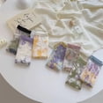 thumbnail image 7 of Vintage Sheer Socks,Summer Transparent Flower Ankle Socks,Thin Mesh Lace Elastic Jacquard Glass Silk Socks, 7 of 7