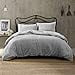 thumbnail image 3 of Brielle Callan 100% Cotton Texture Printed Comforter Set, Grey, Twin/Twin XL, 3 of 4