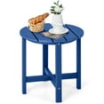 thumbnail image 1 of Costway 18" Patio Adirondack Side Table Weather Resistant HDPE Garden Navy, 1 of 10
