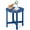 Blue, variant on Costway 18'' Patio Round Adirondack Side Table Weather Resistant HDPE Garden Grey