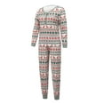 thumbnail image 3 of Meihuid Christmas Family Matching Pajamas Long Sleeve Pj Set Festival Party Sleepwear with Button S-XXL, 3 of 7