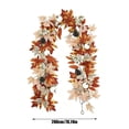 thumbnail image 4 of Fall Decorations, Halloween Decorations Indoor, Wall Hanging Decor, Hanging Porch Decor, 79 Inch Faux Autumn Foliage Vine with Small White Pumpkins for Indoor and Outdoor Seasonal, 4 of 8