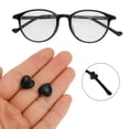 thumbnail image 2 of Unique Bargains 5 Pair Eyeglass Temple Tips Heart Pattern Anti-slip Ear Hooks 0.47"x0.49"x0.22" Black, 2 of 5