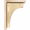 thumbnail image 3 of 8"W x 10"D x 14"H Huntington Rough Sawn Corbel w/Backplate, Douglas Fir, 3 of 9