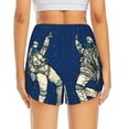 thumbnail image 4 of Fotbe Disco party Astronaut Dancing Womens High Waist Running Shorts Athletic Workout Quick Dry Shorts for Women with Pockets Gym Yoga Summer Shorts-Medium, 4 of 9