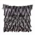 thumbnail image 3 of SARO 3538.BK18S Poly Filled Accent Pillow with Faux Fur Design  Black, 3 of 4