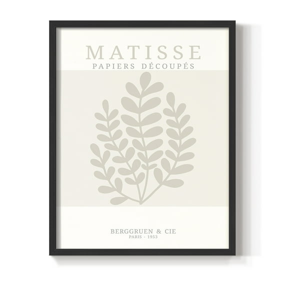 Matisse CDXVII in Black Solid Wood Framed Print No Nail Hanging