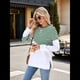 thumbnail image 5 of Sudadera Tipo Túnica A Rayas con Bloques de Color para Mujer, de Larga y Cuello Redondo, Holgada y Verde y M, 5 of 9