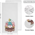 thumbnail image 2 of Cute Gnome Eggs Basket Hand Towels, Happy Easter Kitchen Towel Ultra Soft and Absorbent,Decorative Fingertip Face Towel for Bathroom Hotel, 2 PCS, 28.3"x 14.4", 2 of 5