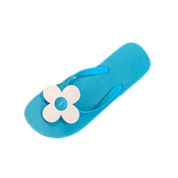 Bixock Bathroom Shoes for Women,Slippers for Women Solid Color Floral Open Toe Slip On Flat Soft Sole Indoor Outdoor Shoes