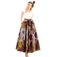 thumbnail image 5 of Sakkas Asma Convertible Traditional Wax Print Adjustable Strap Maxi Skirt | Dress - 86-Multi - One Size, 5 of 5