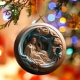 thumbnail image 5 of Qocolhg Nativity Scene Ornaments, Christmas Hanging Decor for Trees, Christmas Hanging Ornament, Keepsake The Birth of Jesus Decor, Religious Gift for Family Friends and Christian, 5 of 5