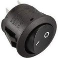 thumbnail image 3 of SHENMO Black Round Rocker Switch - 5 Pack, 2 Terminal SPST, 10A, 250VAC, UL, VDE, 3 of 4
