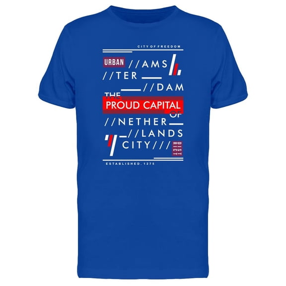 Amsterdam Proud Capital Graphic Tee Men's -Image by Shutterstock