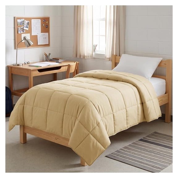 Twin XL Comforter Down , Soft Dorm Room Bedding, Comforter