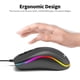 thumbnail image 3 of BAJEAL D1 Ratón para juegos con cable Ratón simétrico Ratones ergonómicos Efecto de luz RG Abanopi Dispositivo óptico, 3 of 5