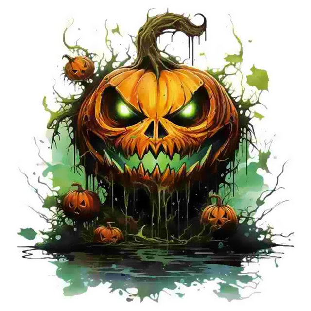 5D DIY Taladro Halloween Calabaza Kit Del 30x30cm